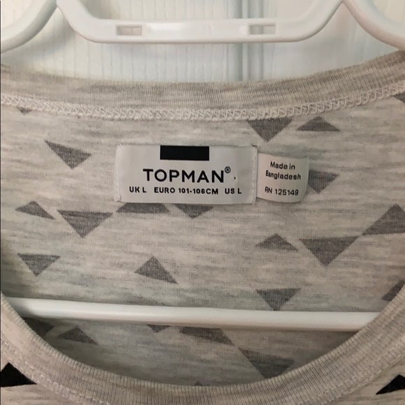 Casual topman white/grey shirt - Picture 3 of 3